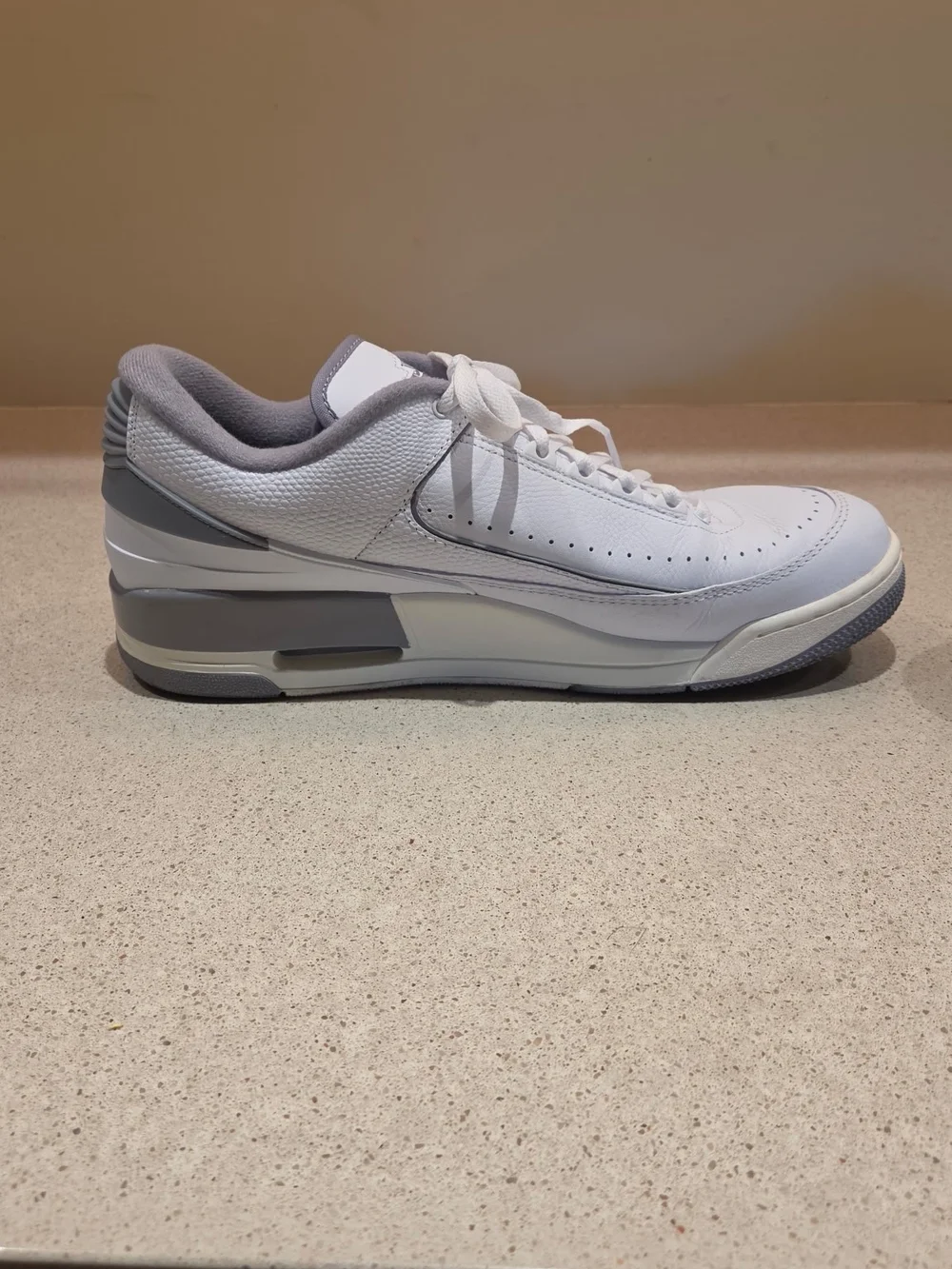 Jordan 2/3 'White Cement Men’s White and Light Gray Low-Top Sneakers